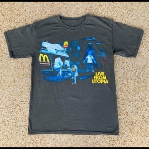 Travis Scott McDonalds “Live From Utopia” T-shirt